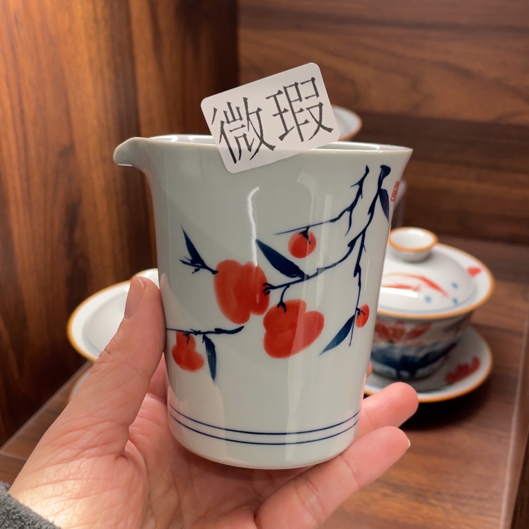 微瑕釉下彩纯手绘