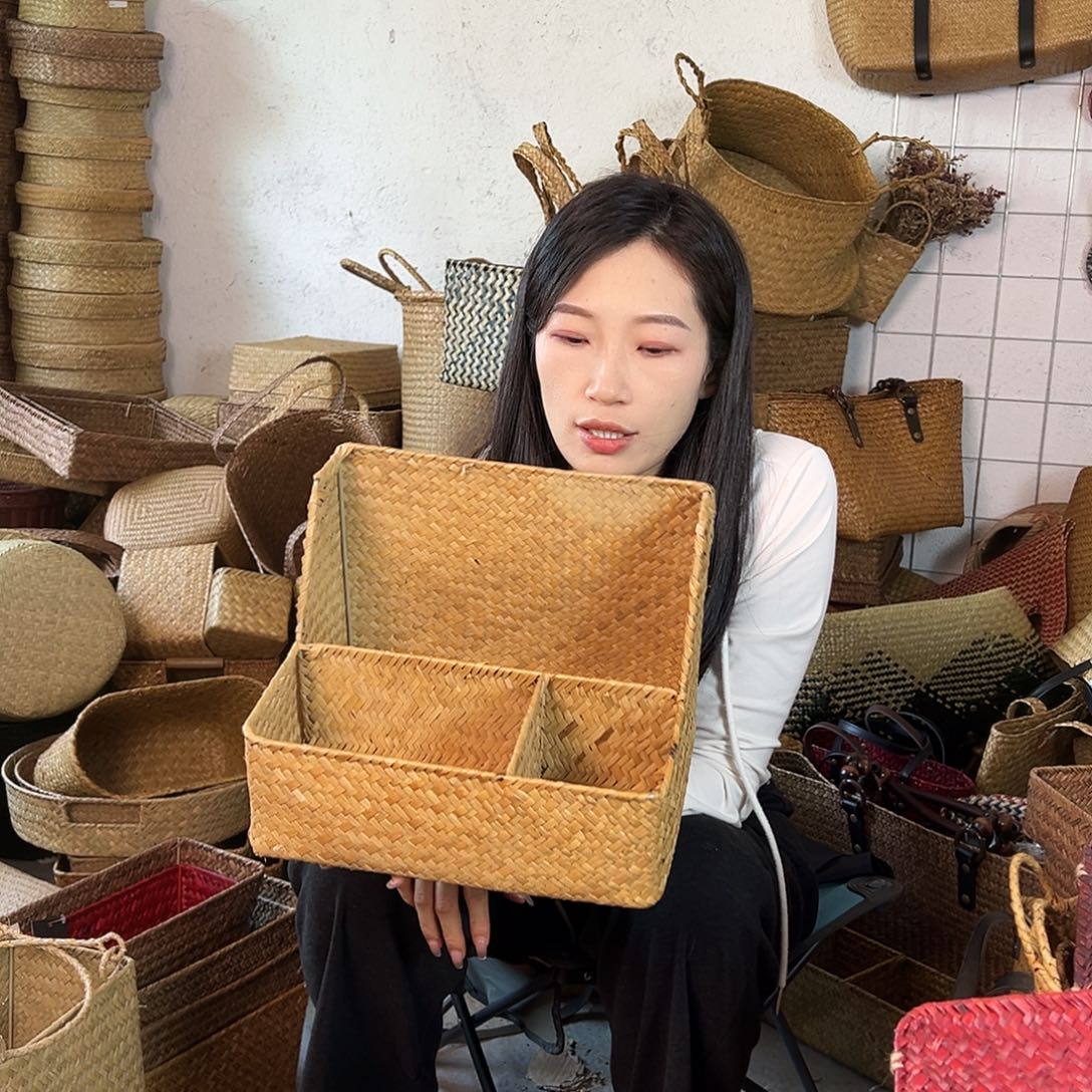 草编草编包/草编收纳盒微瑕疵