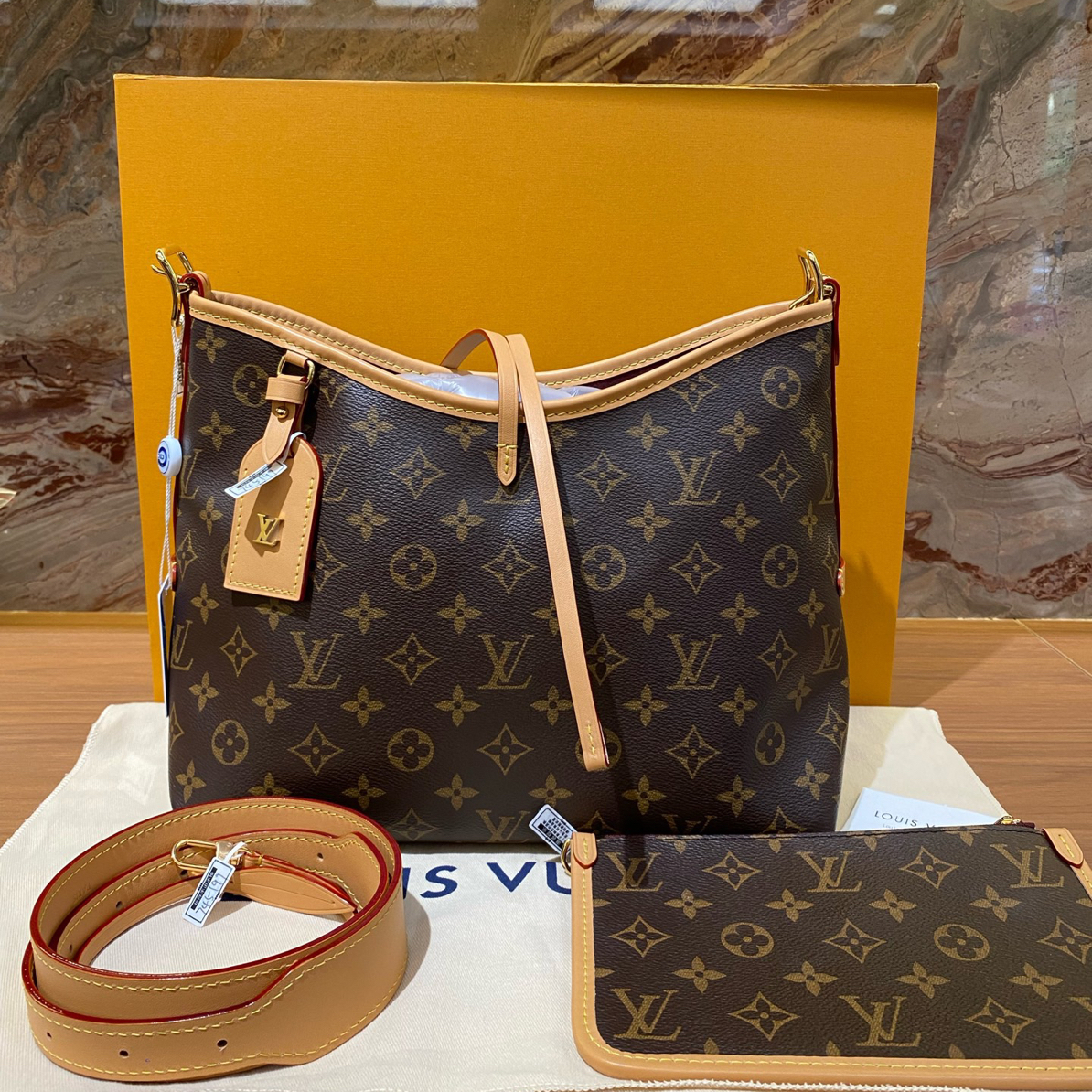 未使用 LouisVuitton/路易威登 carryall小号芯片款 休闲随性慵懒