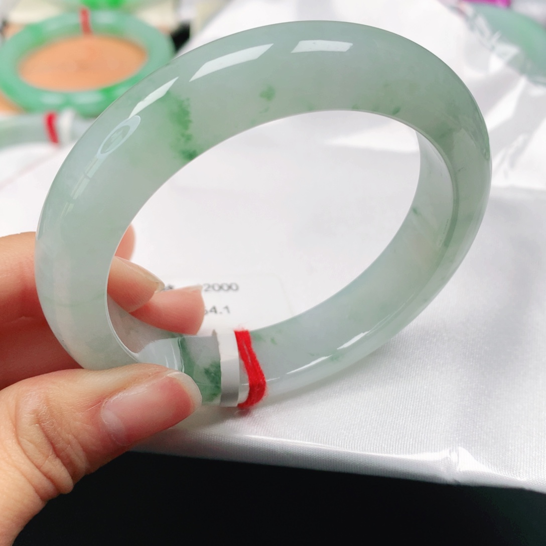 翡翠手镯未镶嵌天然翡翠手镯54