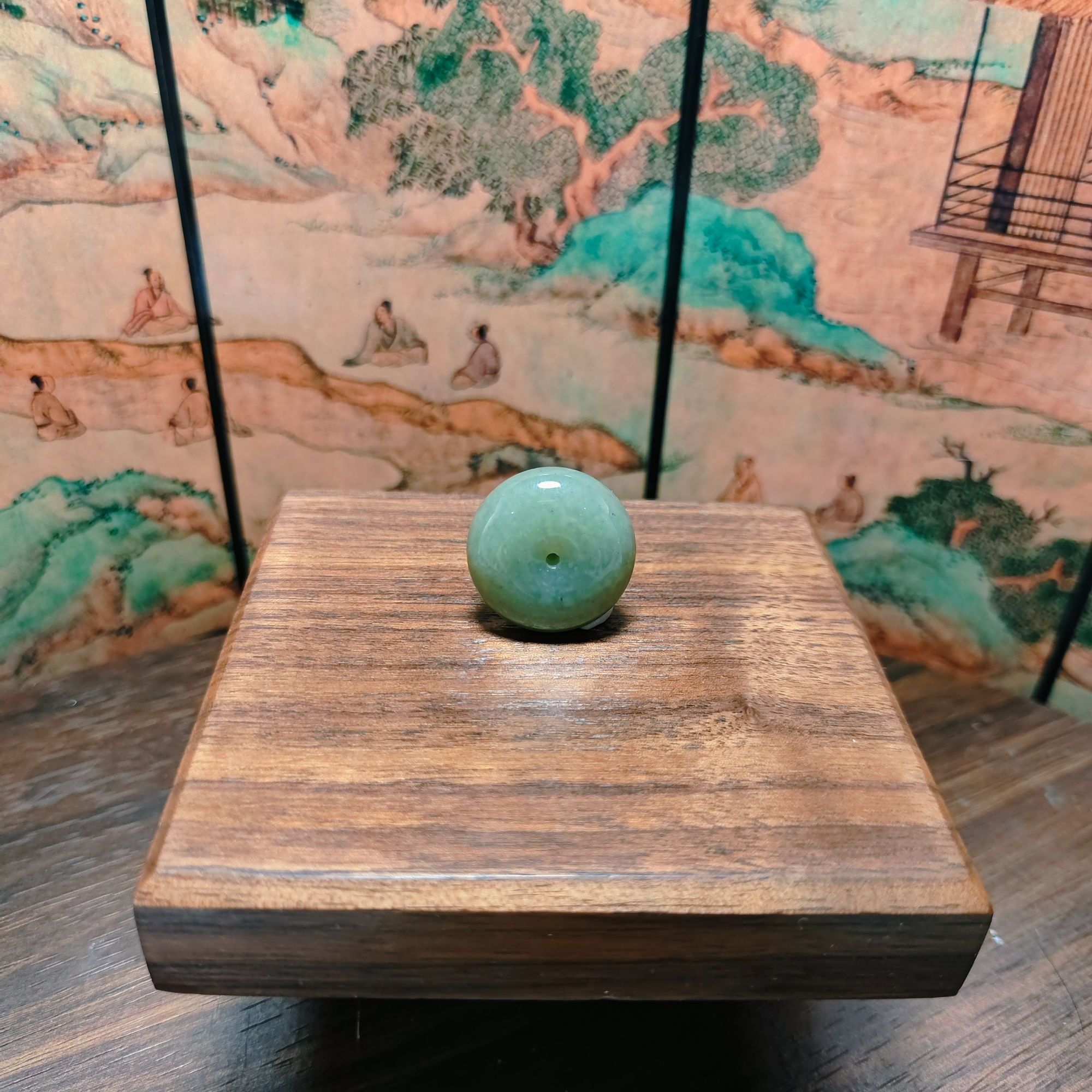 Q和田玉平安扣吊坠1243