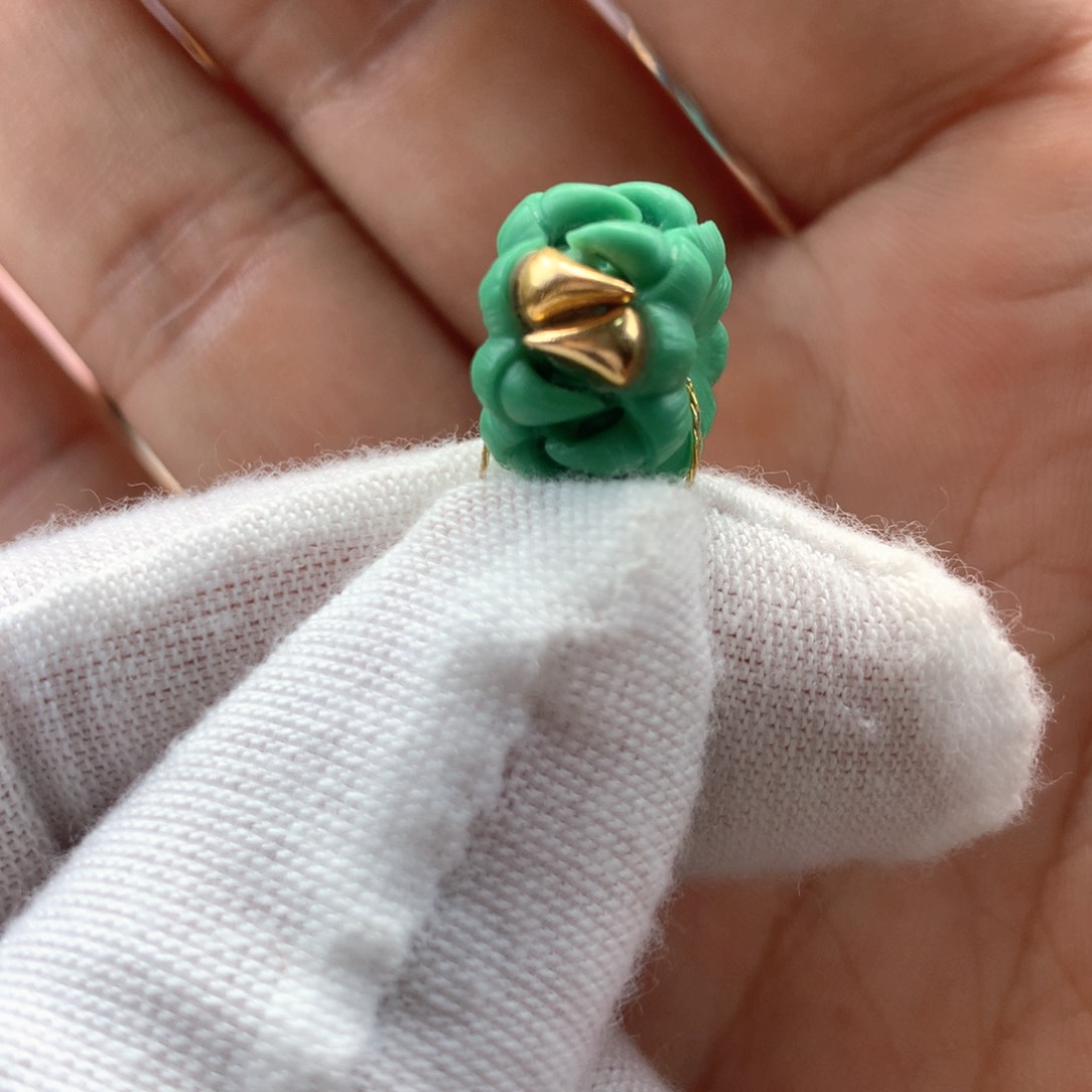 18K金镶嵌绿松石珠宝奇石