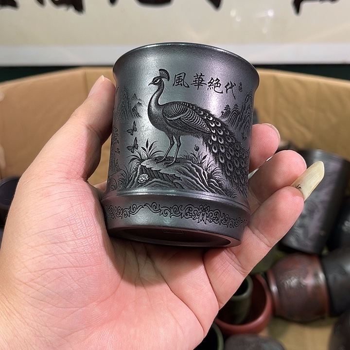 茶杯紫砂全手工紫砂主人杯