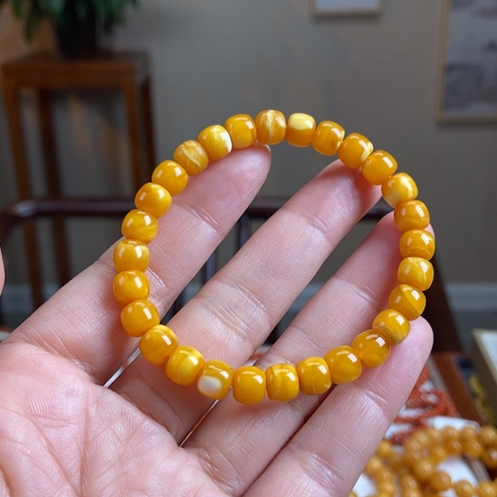 琥珀手链未镶嵌蜜蜡手串7