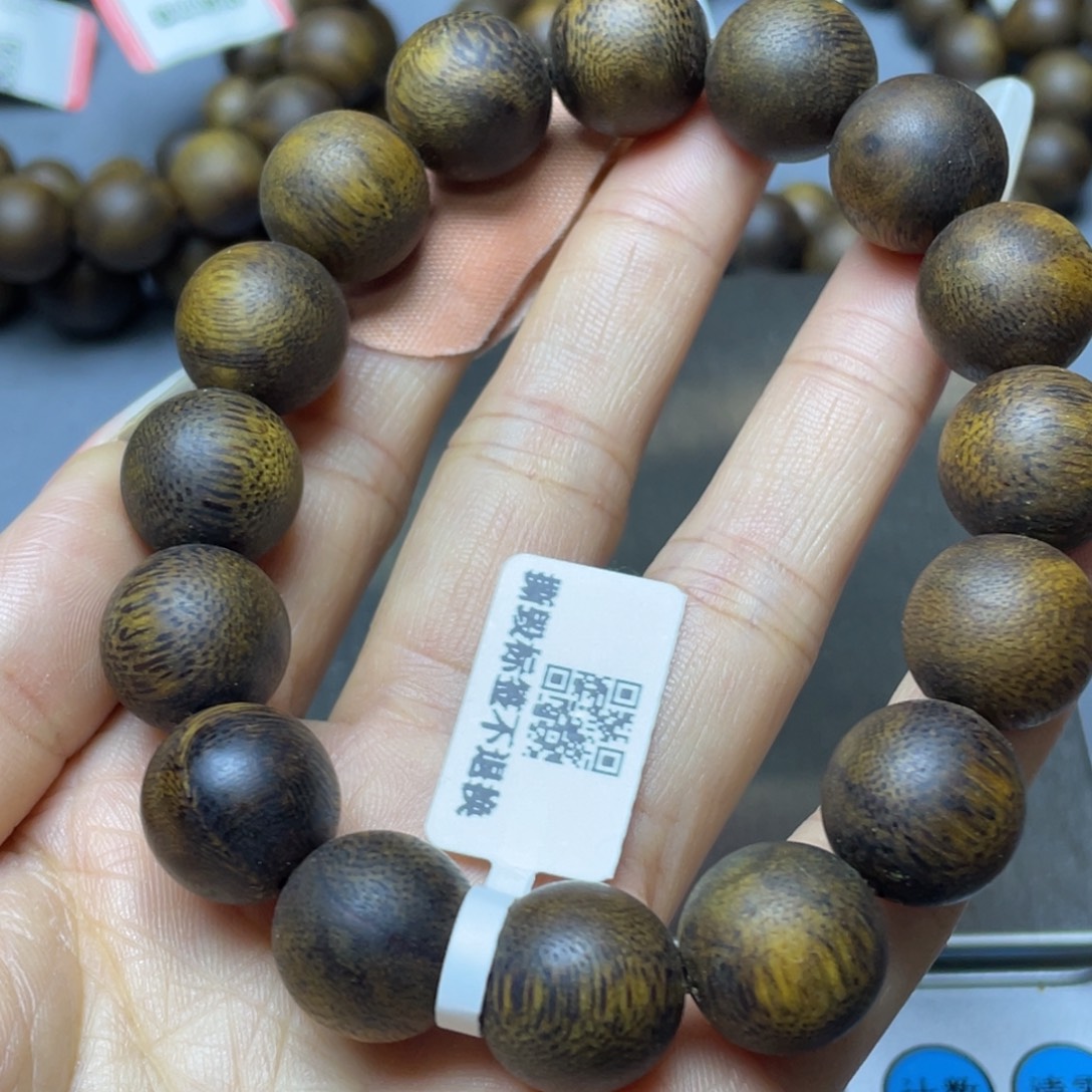 用***2沉香手串棋楠沉香14单圈
