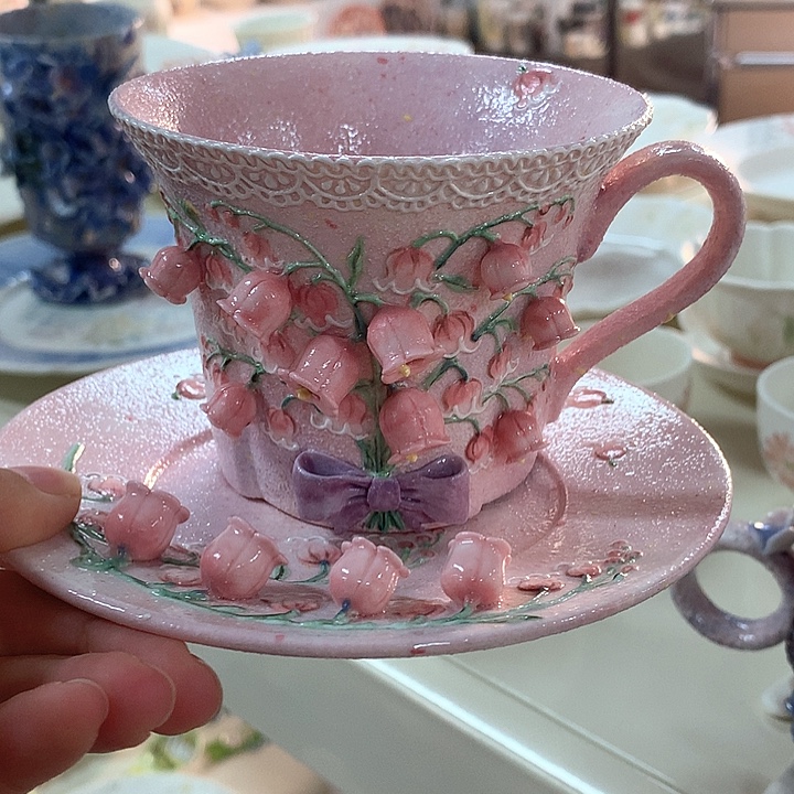 摆件陶景德镇陶瓷高温釉下彩