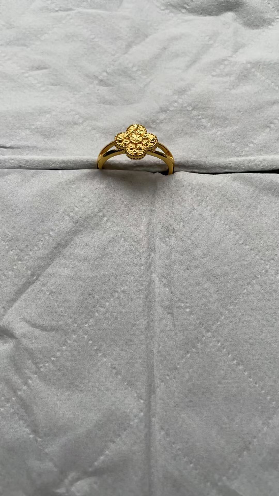金色戒指 UK24-33金黄色精品女士戒指