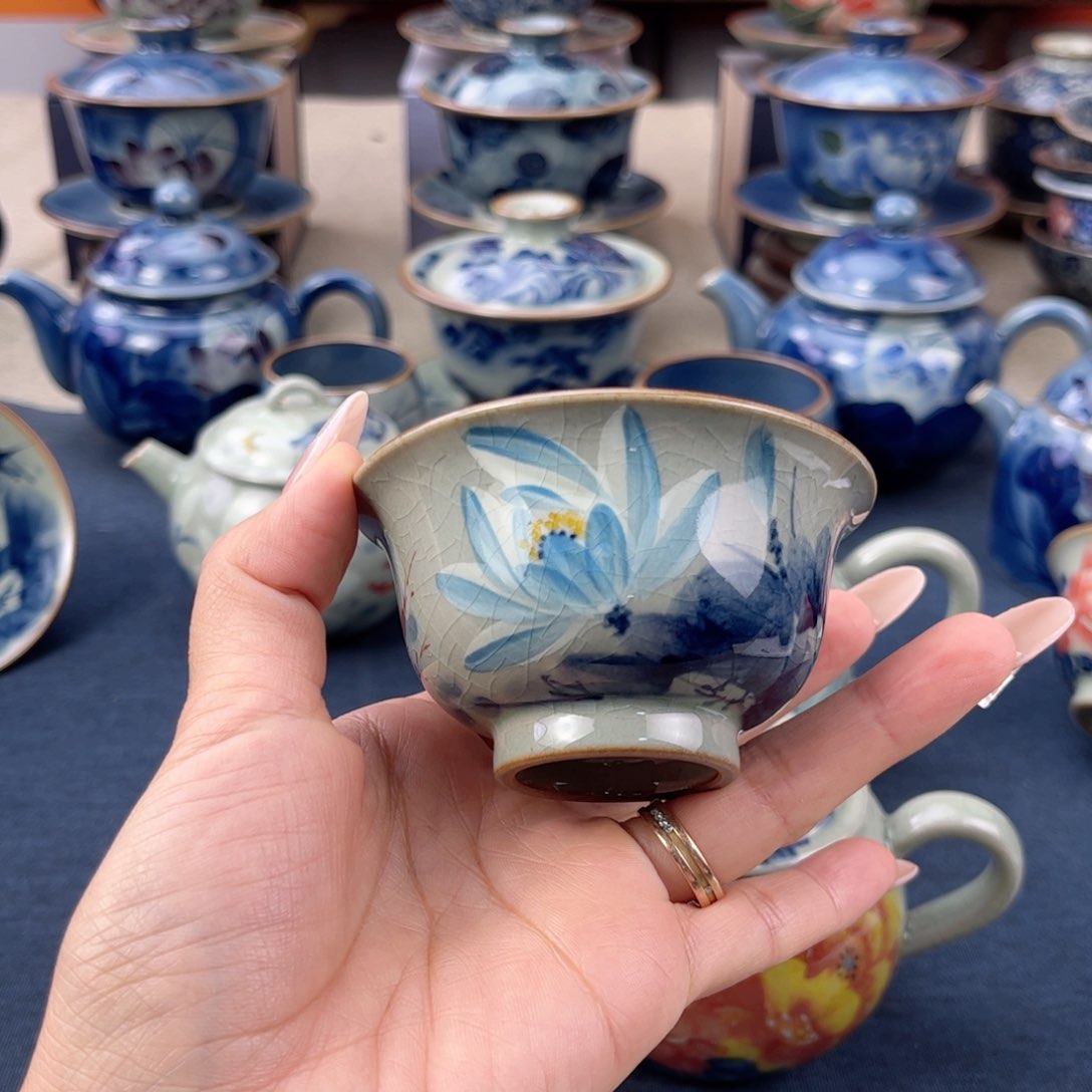 杯景德镇手绘手工茶具