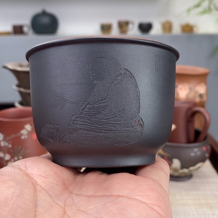 紫砂茶杯宜兴紫砂主人杯