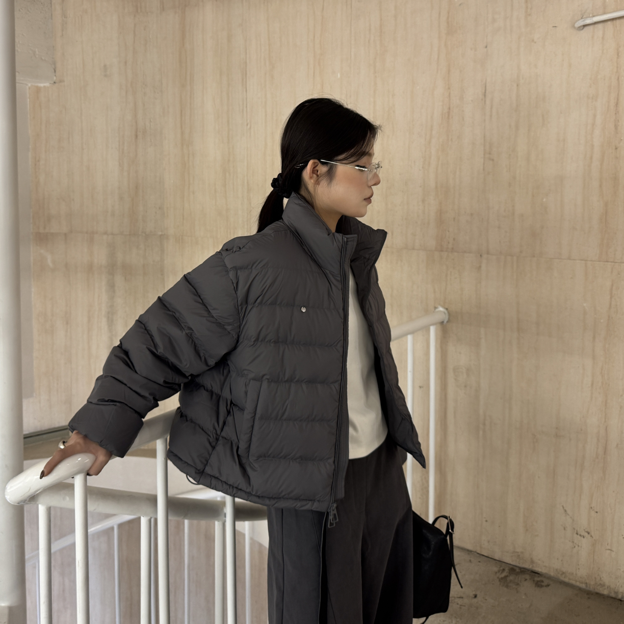 时尚百搭通勤中领打底T恤