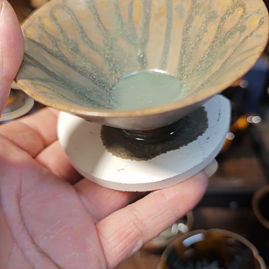 鑫***焱天然老黑釉斗笠盏盏盏