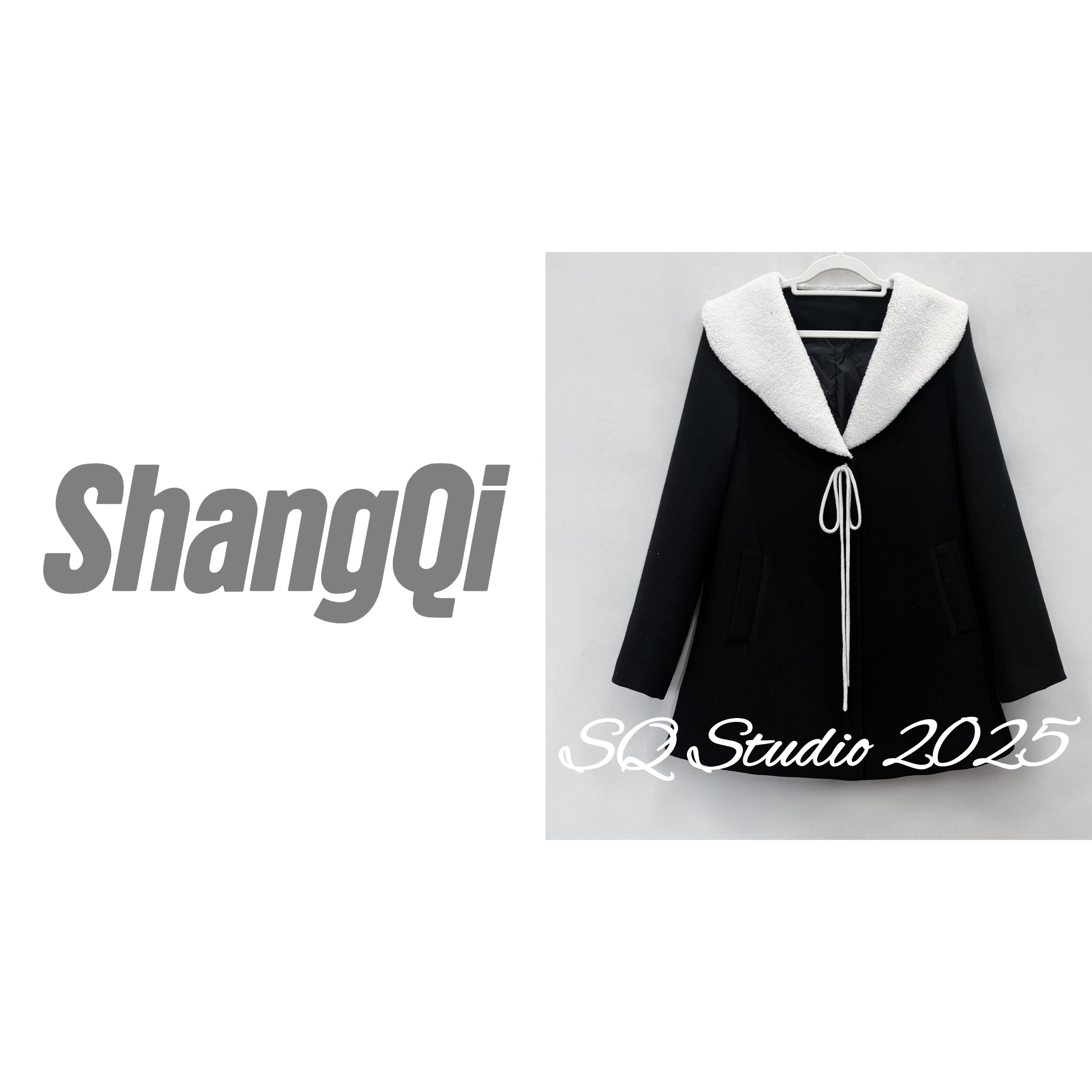 【百利甜酒】翻领撞色领甜妹显瘦气质羽绒拼接外套--K1247卡码拍大