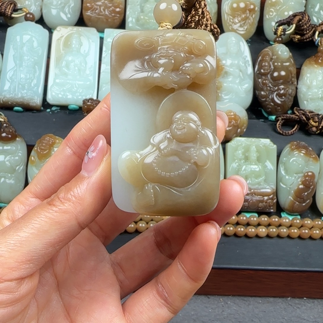 和田玉未镶嵌挂件