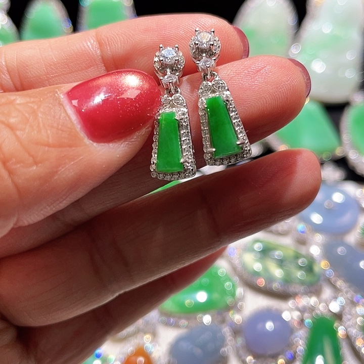 翡翠银S925镶嵌颈饰