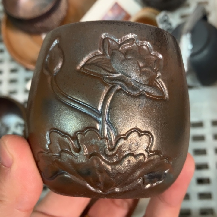 柴烧茶具宝瓶大放漏