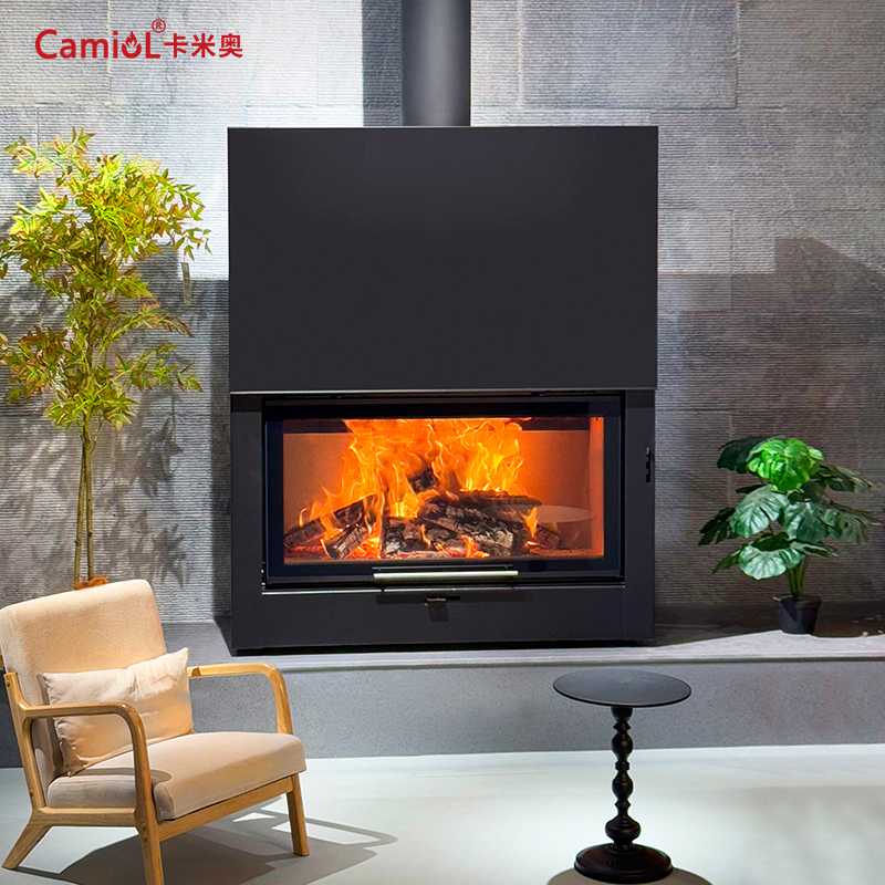 CAMIOL/卡米奥壁炉真火燃木取暖美式欧式农村别墅民宿家用嵌入式