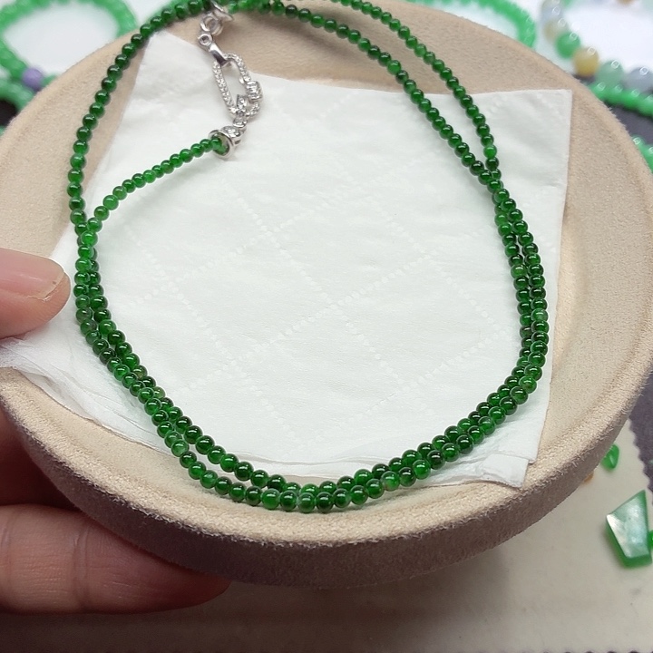 翡翠未镶嵌手链天然缅甸翡翠A货卡3