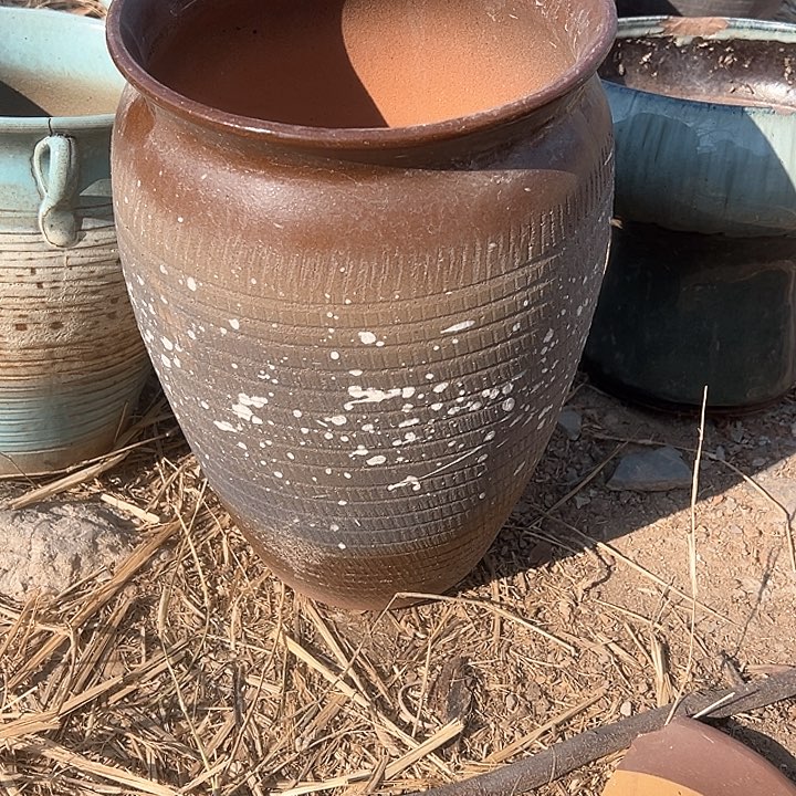 紫砂花盆高度32口20            