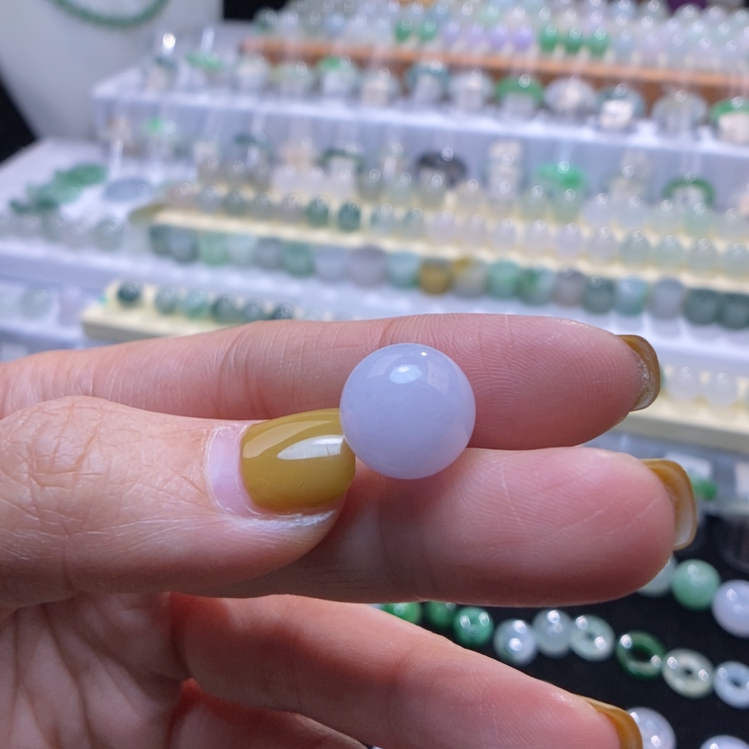 翡翠未镶嵌颈饰13粉紫不退换