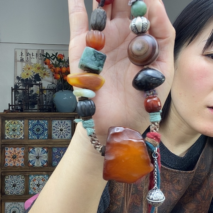 未镶嵌蜜蜡项链项链