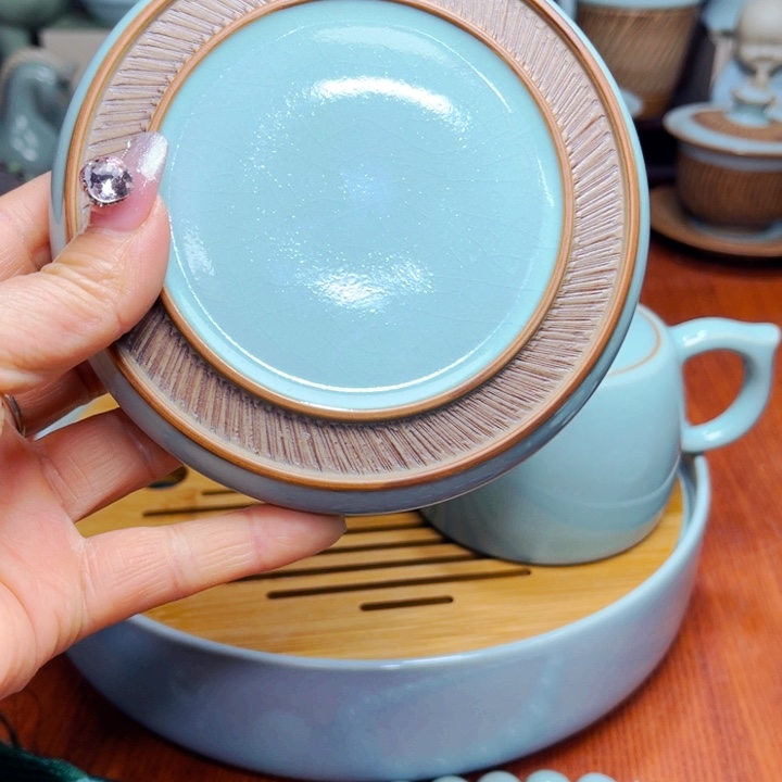 【闪购商品】汝州单壶单杯，天青