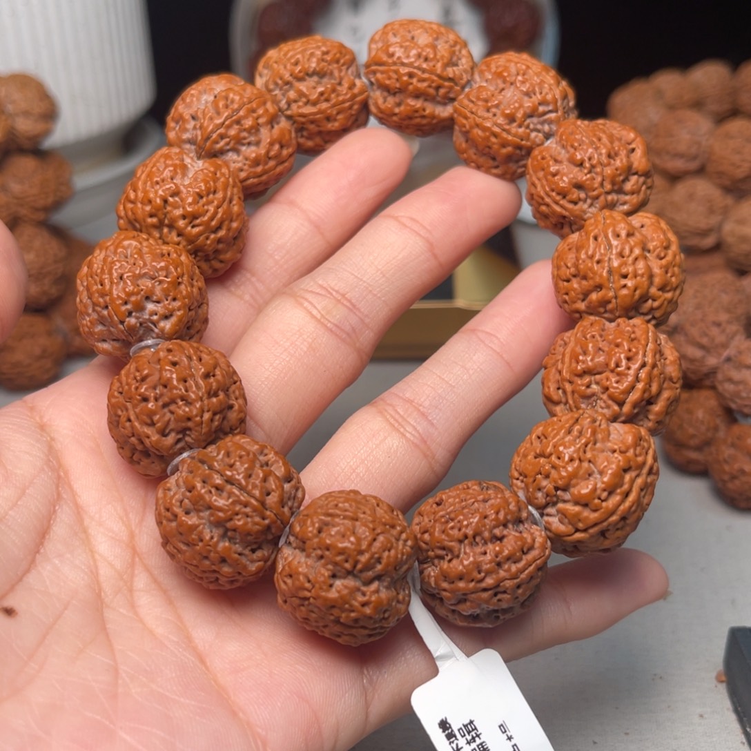 墨***哥金刚菩提手串原生态大金刚爆肉扇面21