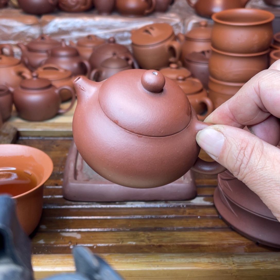 紫砂茶壶文旦紫泥150cc改章