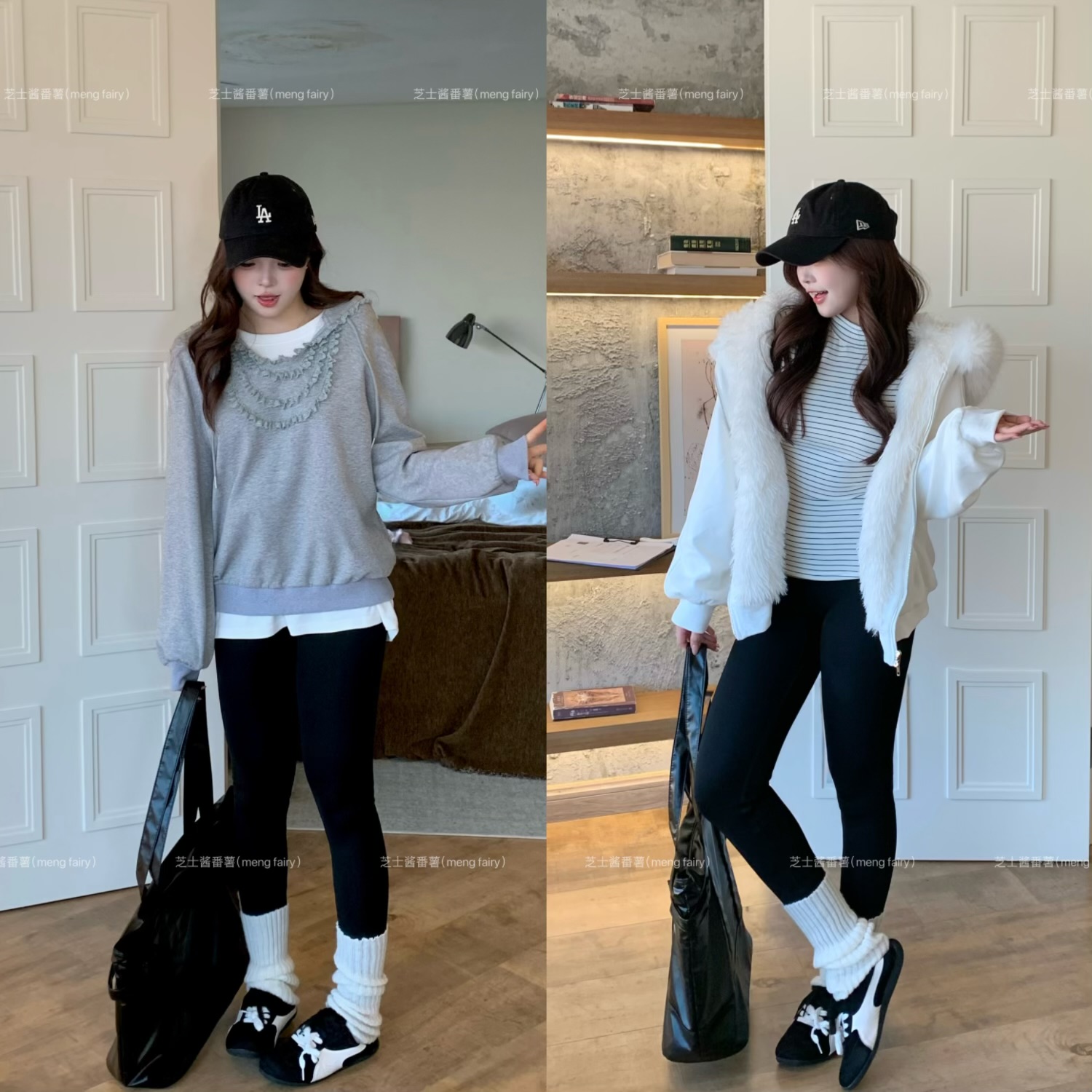 萌面侠芝士现货【鲨鱼裤】山羊绒桑蚕丝混纺加厚加绒鲨鱼打底裤6630