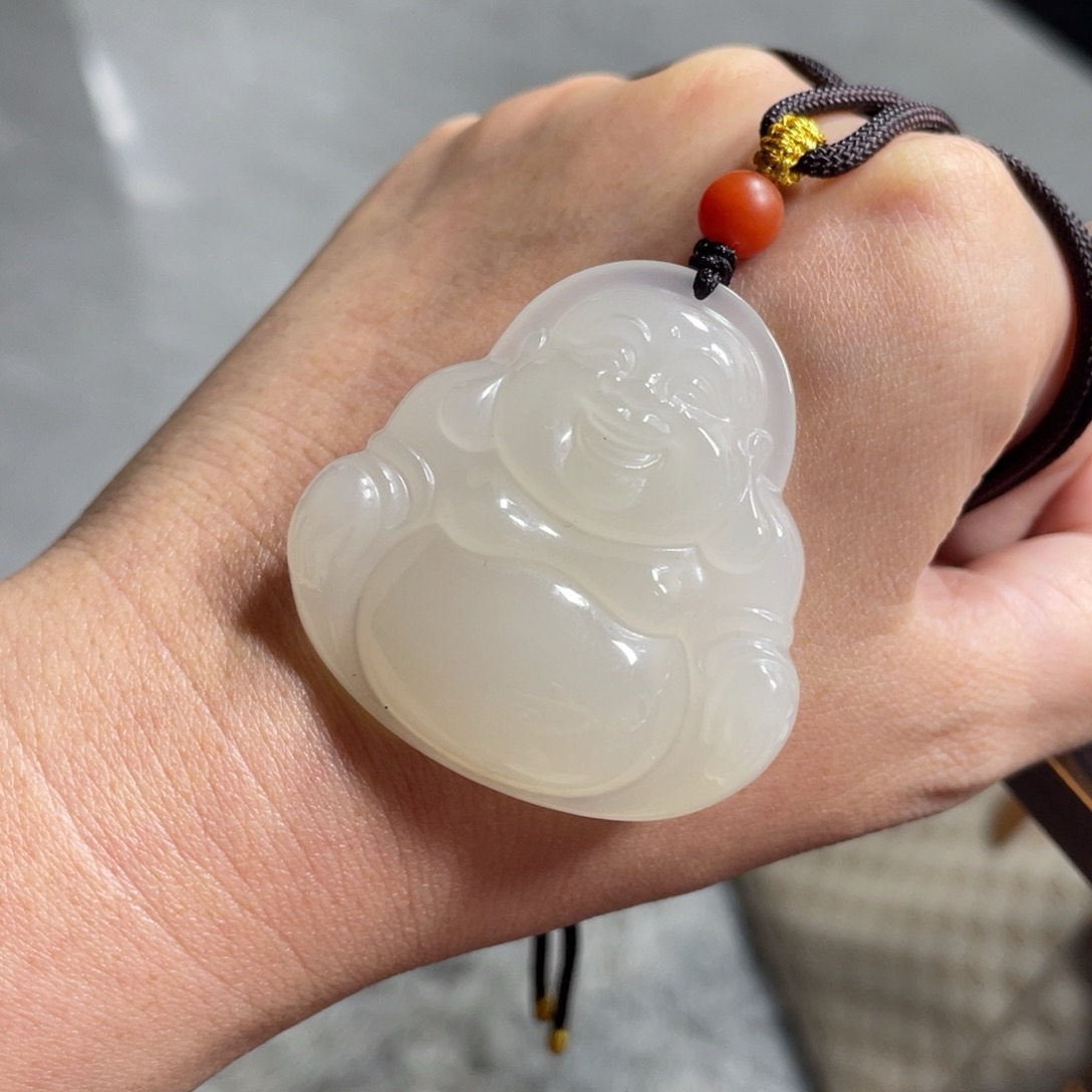 和田玉 白玉佛公 40➕mm