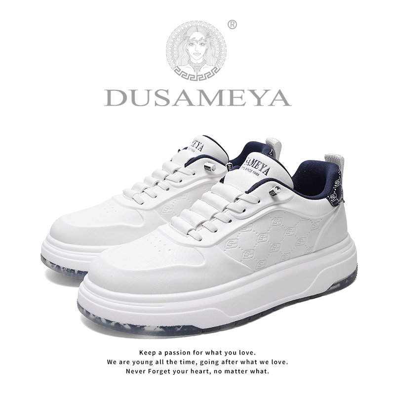 杜莎米娅增高减震潮鞋休闲板鞋情侣秋季板鞋男士运动风休闲鞋