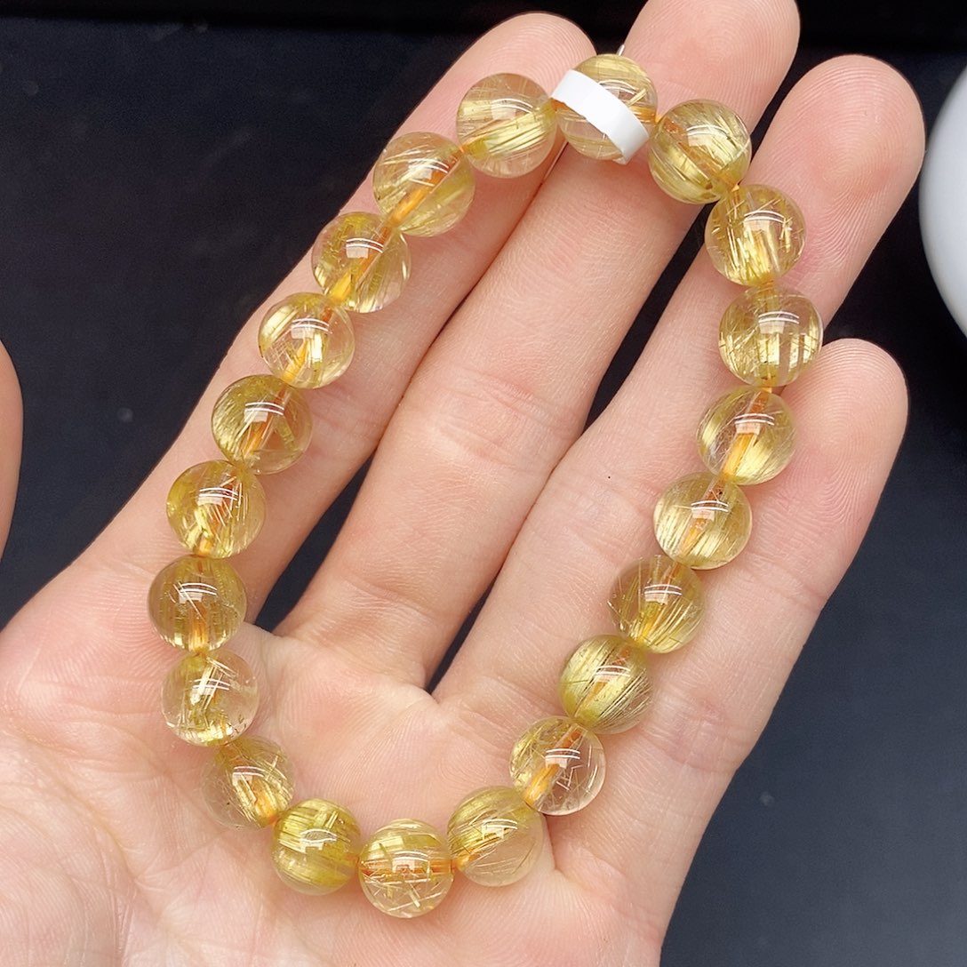 水晶手链未镶嵌17金发9mm