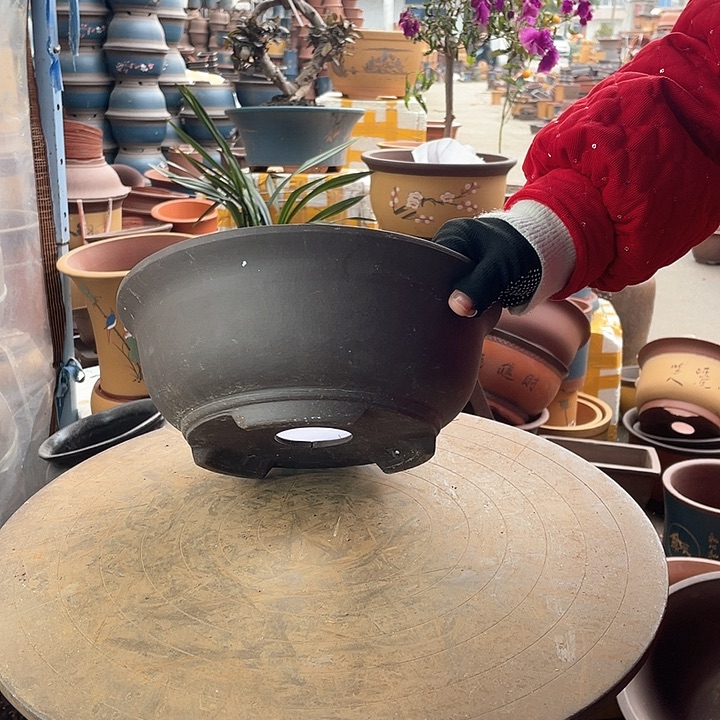 红陶宜兴紫砂花盆1