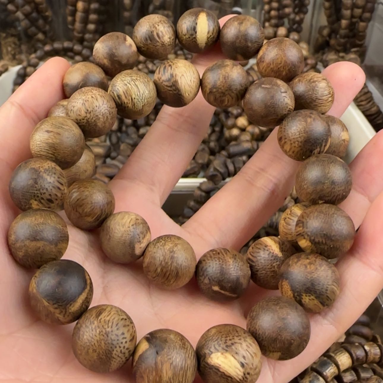 【闪购商品】手串沉香阿*麒奇楠手串多样性发一串卡1.3