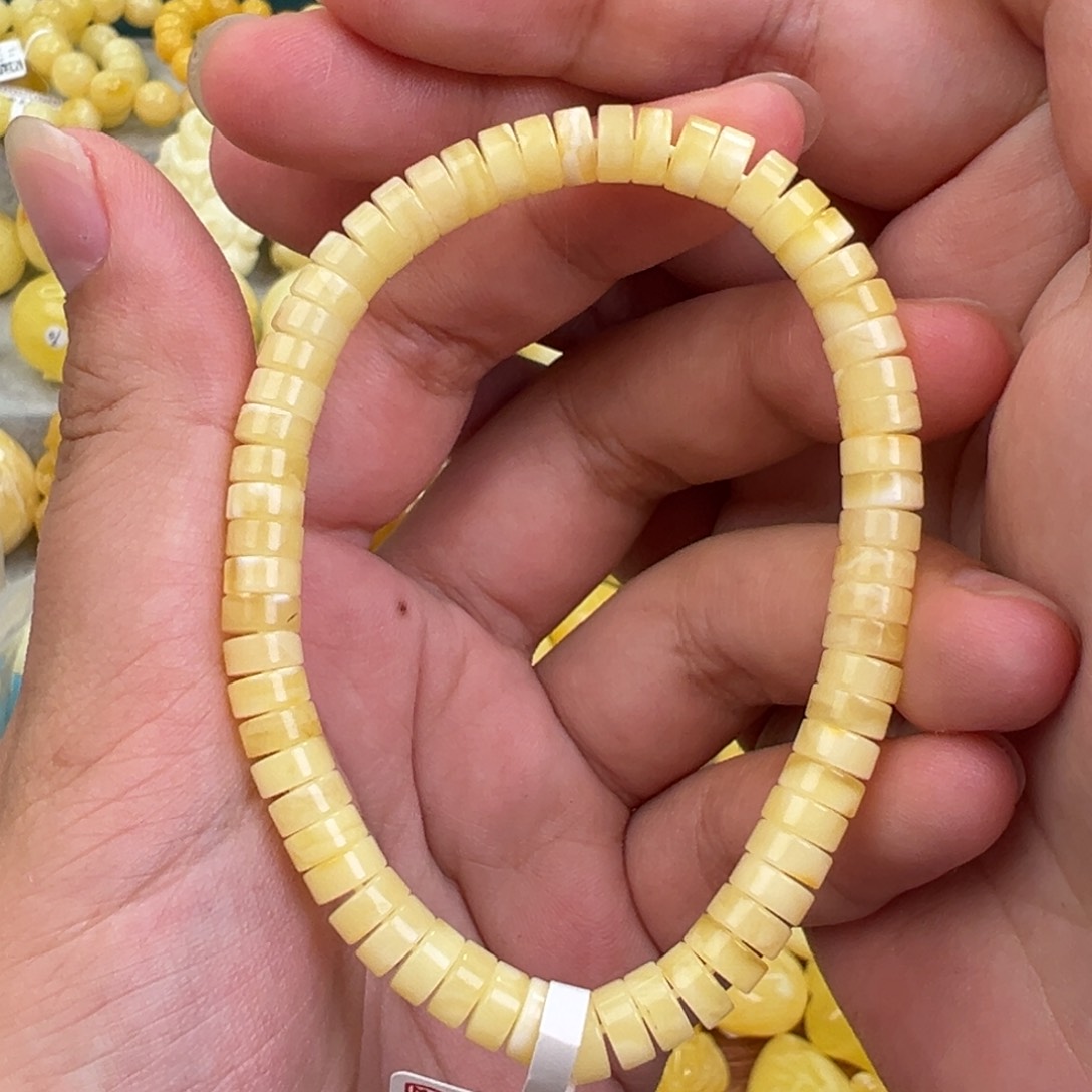 未镶嵌琥珀手链蜜蜡