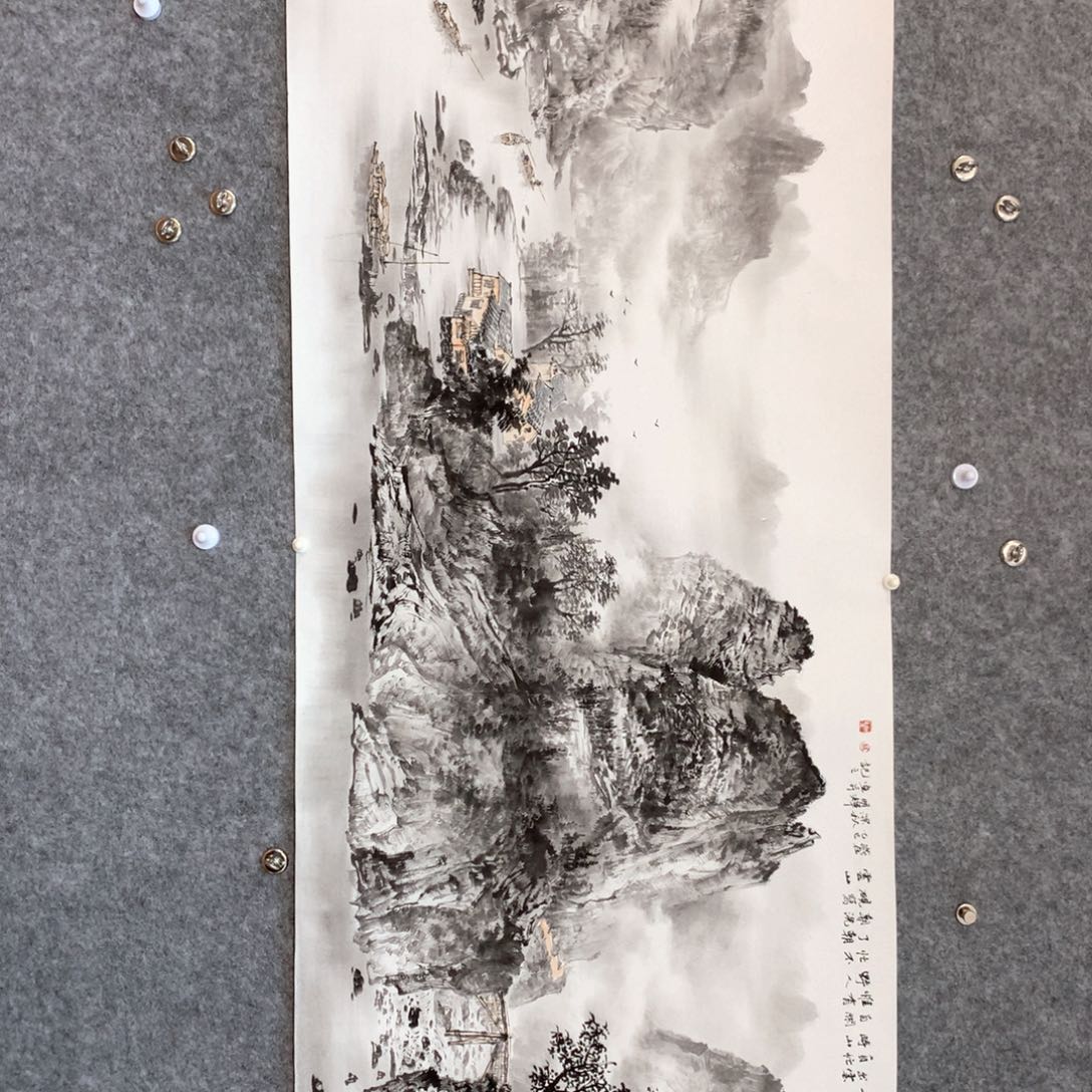 z***.国画山水作品写意