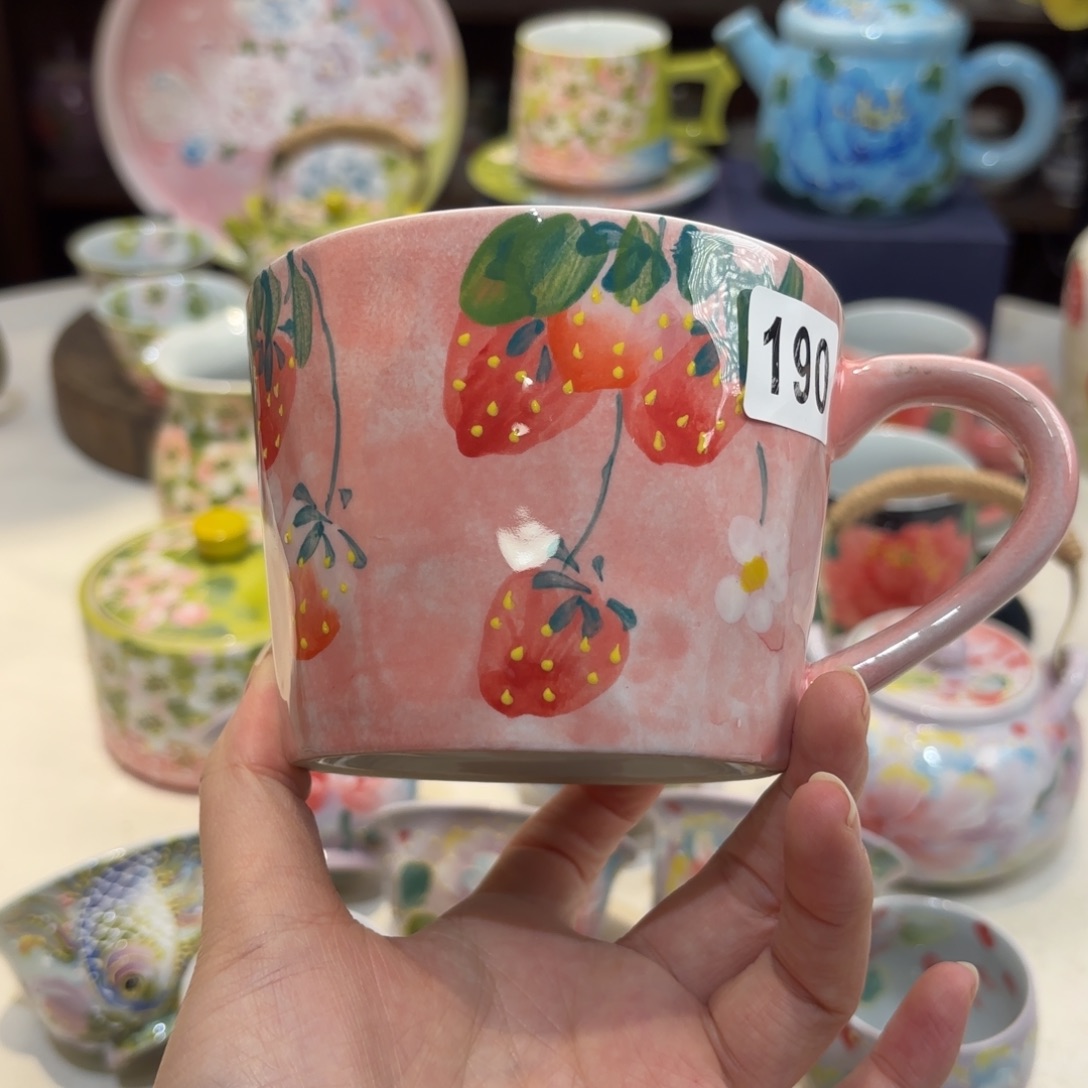 景德镇手绘高温釉下彩陶瓷茶具