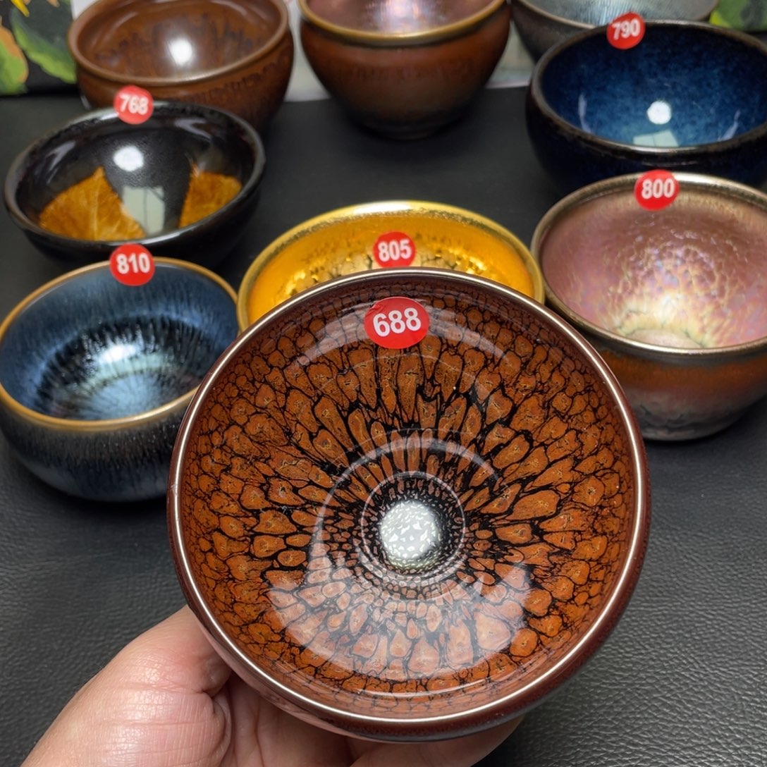 黄***吉茶盏688 建窑建盏茶盏