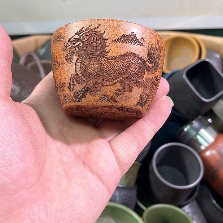 茶杯紫砂全手工紫砂主人杯
