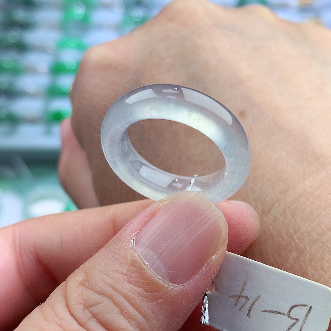 未镶嵌戒指翡翠13-14号