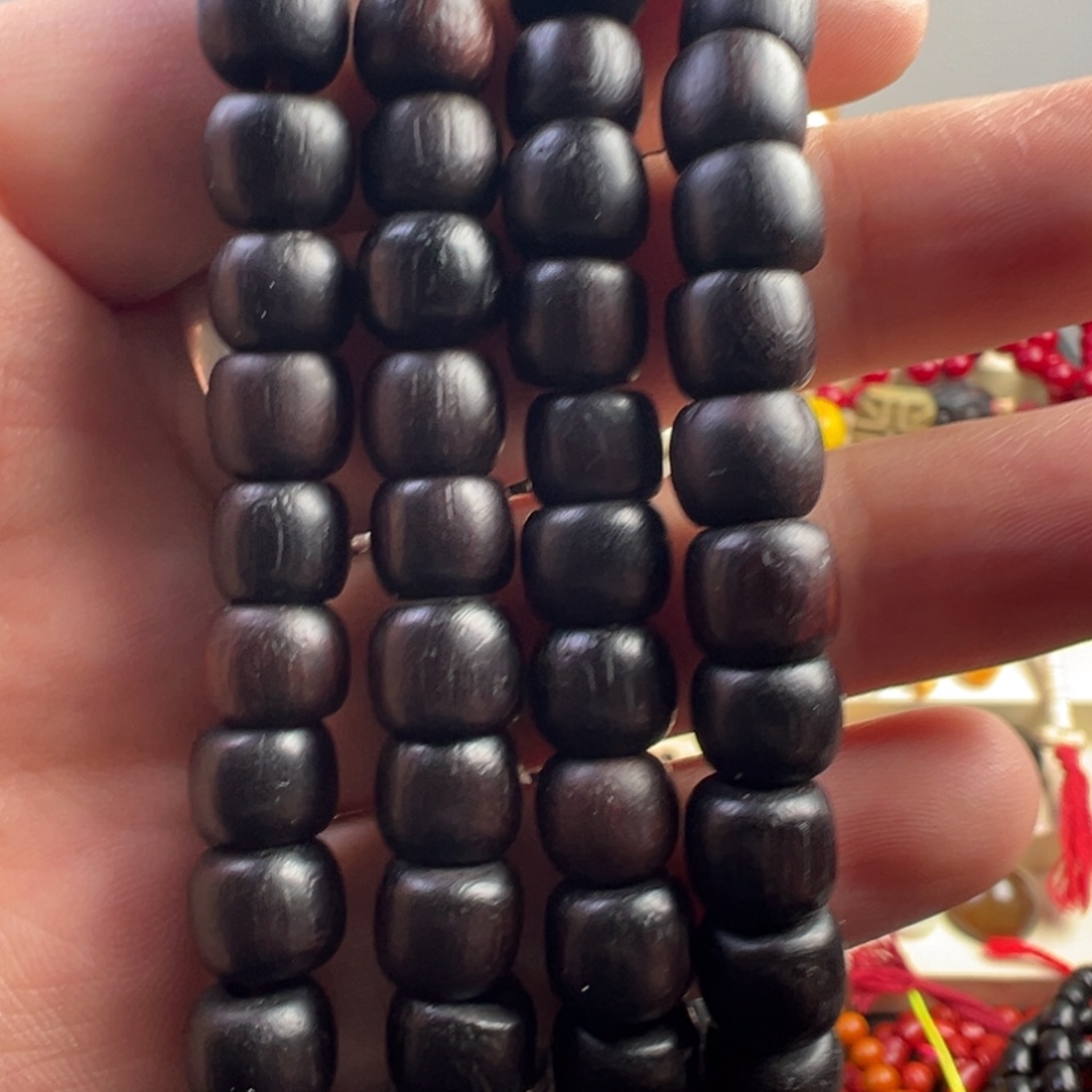 木质类老紫檀108扎西德勒