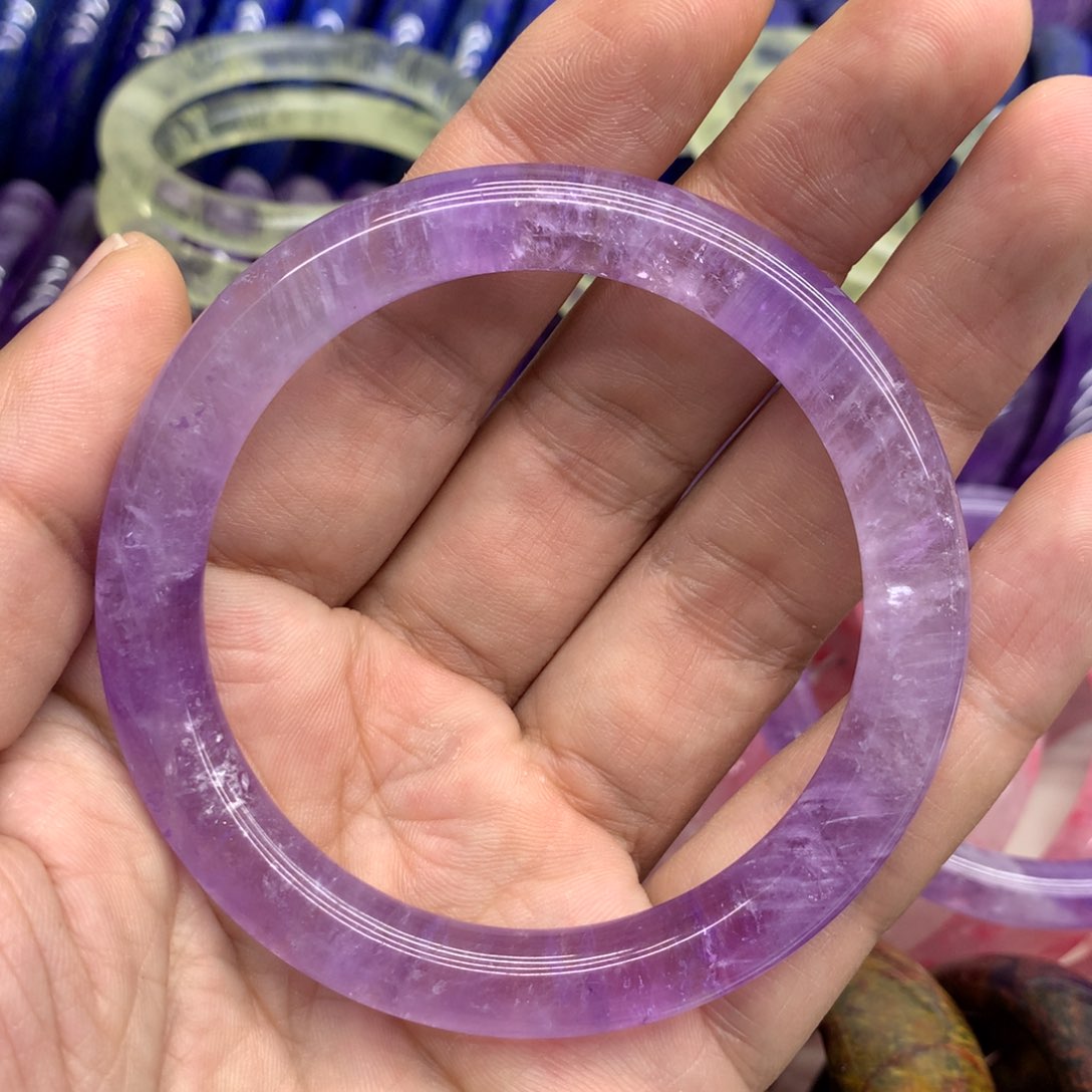 紫晶手镯未镶嵌核**?