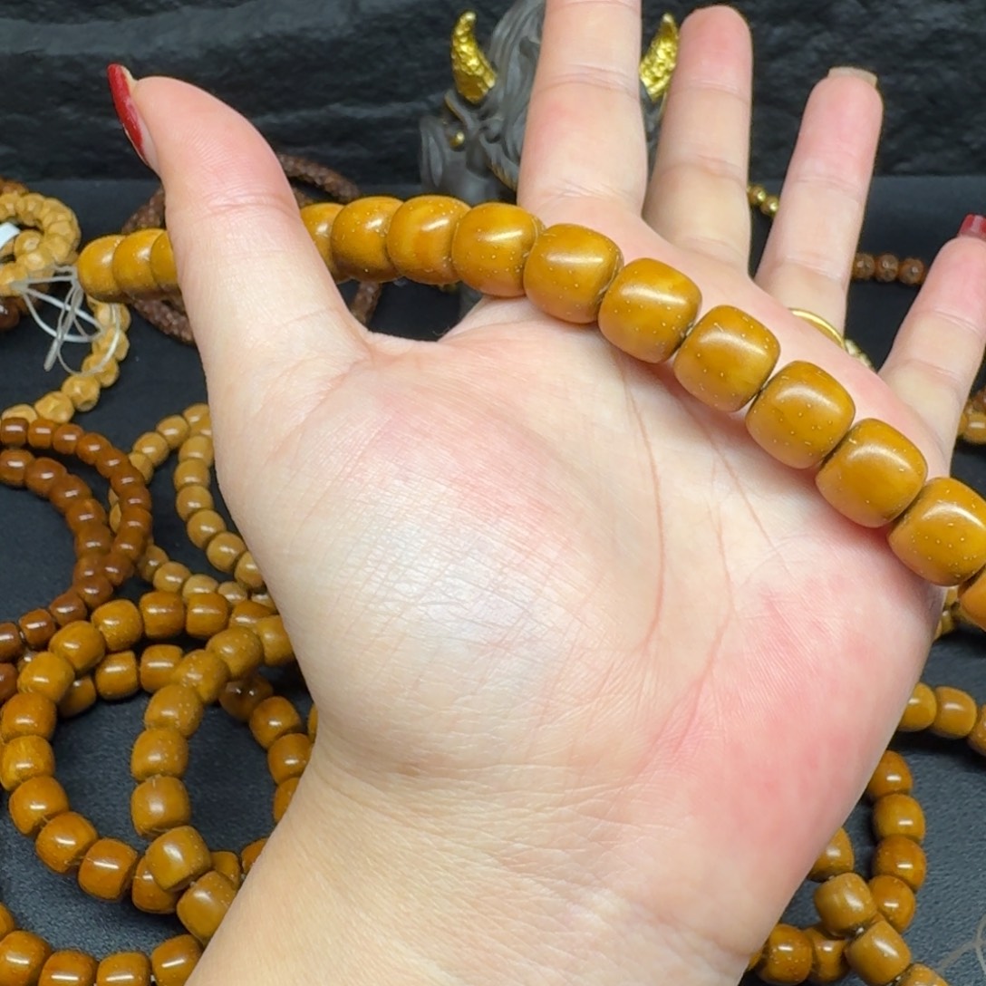 那***北紫金鼠手串实心短轴