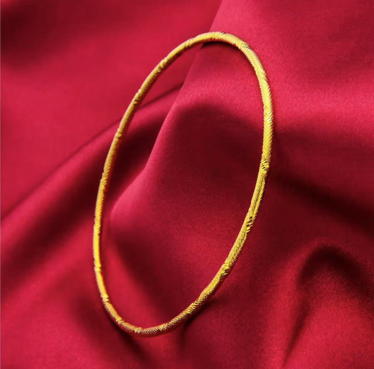 【安安粉丝专属】 三生三世光面三环合金手镯DH6256