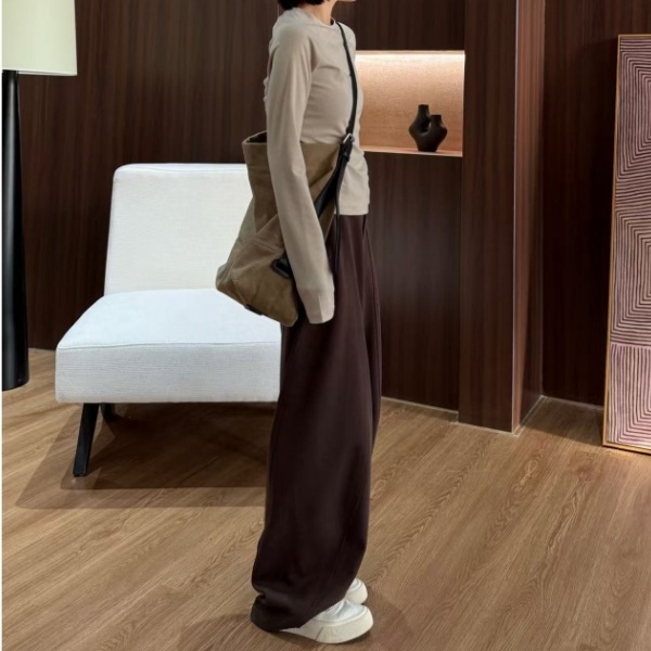 XiANJiE 2025【出镜裤王】茧型修饰腿型调性高腰显瘦立体裁剪休闲裤