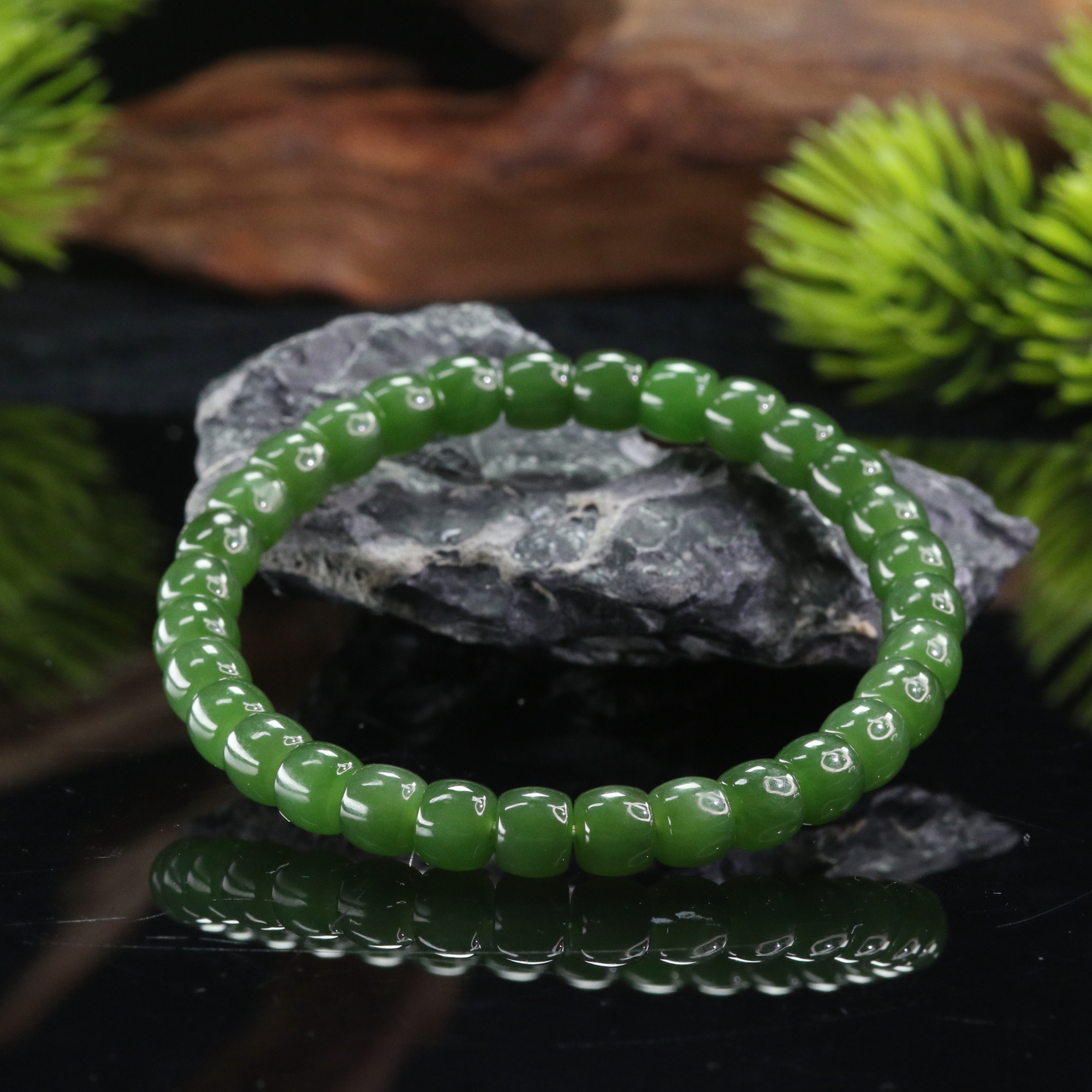 7和田玉碧玉手串/200131北京中保拍卖