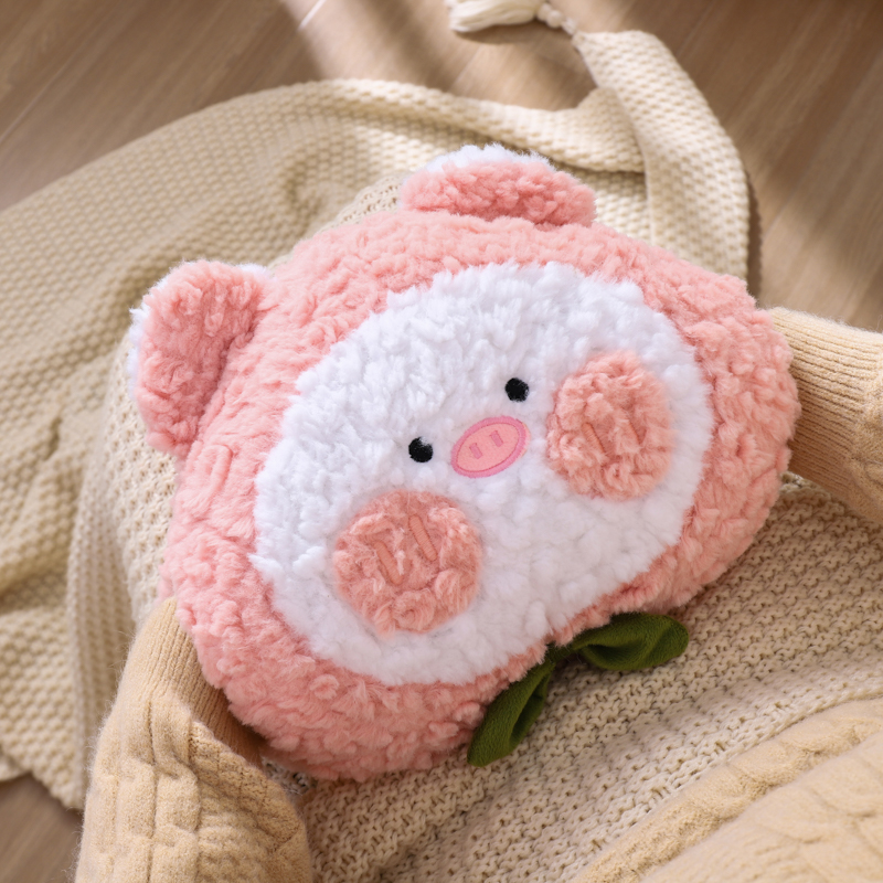 可爱毛绒可拆洗充电款热水袋女生用防爆暖手暖宝