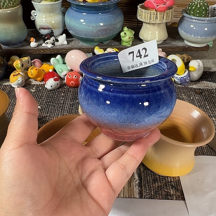 口6 手工花盆满30包邮