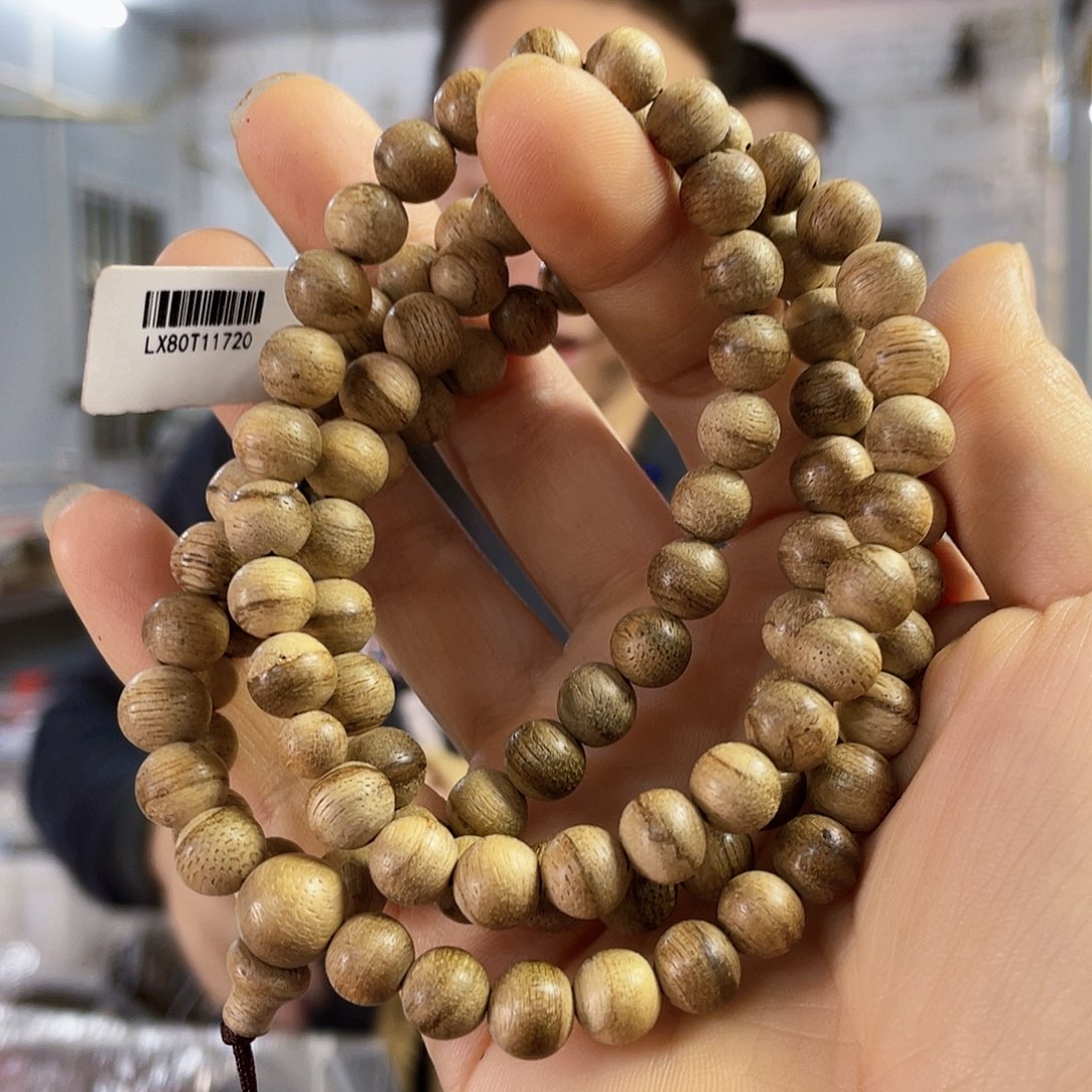 沉香手串沉香圆珠长串0.8多样性发一
