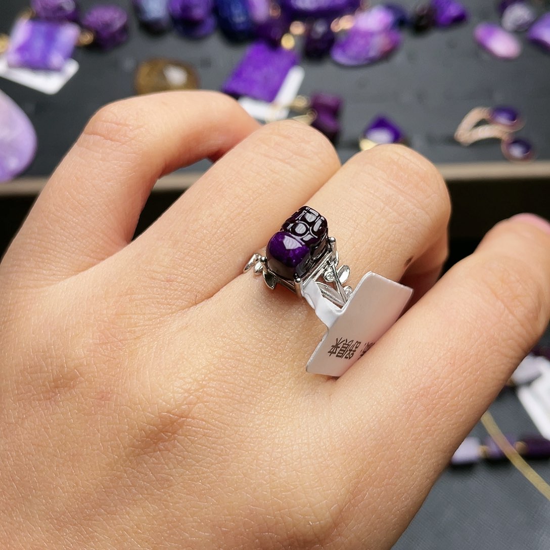 苏纪石（舒俱来）戒指银S925镶嵌