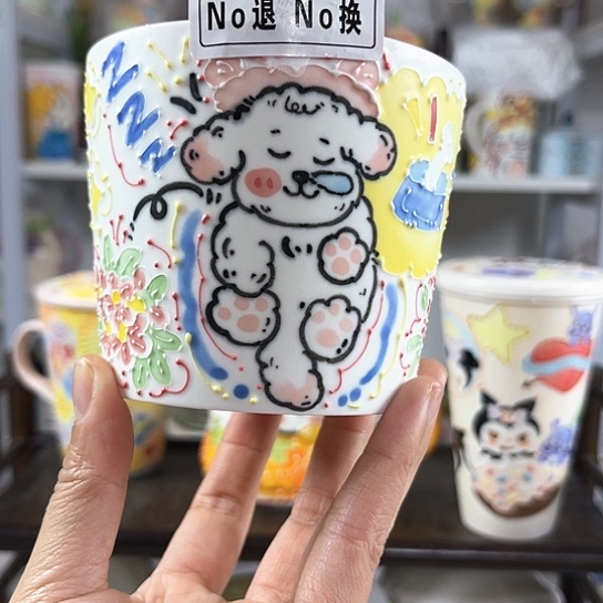 手绘高温釉下彩陶瓷